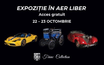 Țiriac Collection organizează, pentru al doilea an consecutiv, o expoziție auto unicat, în aer liber, cu  acces gratuit, în weekendul 22-23 octombrie 2022