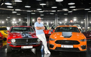 Colecția Țiriac vă invită să vizionați două exemplare produse la o jumătate de secol distanță: Ford Mustang Mach 1 1969 și Ford Mustang Mach 1 Coupe 2022