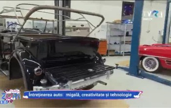 TVR 1 despre atelierul Tiriac Collection: "Viata noua pentru limuzine de epoca"